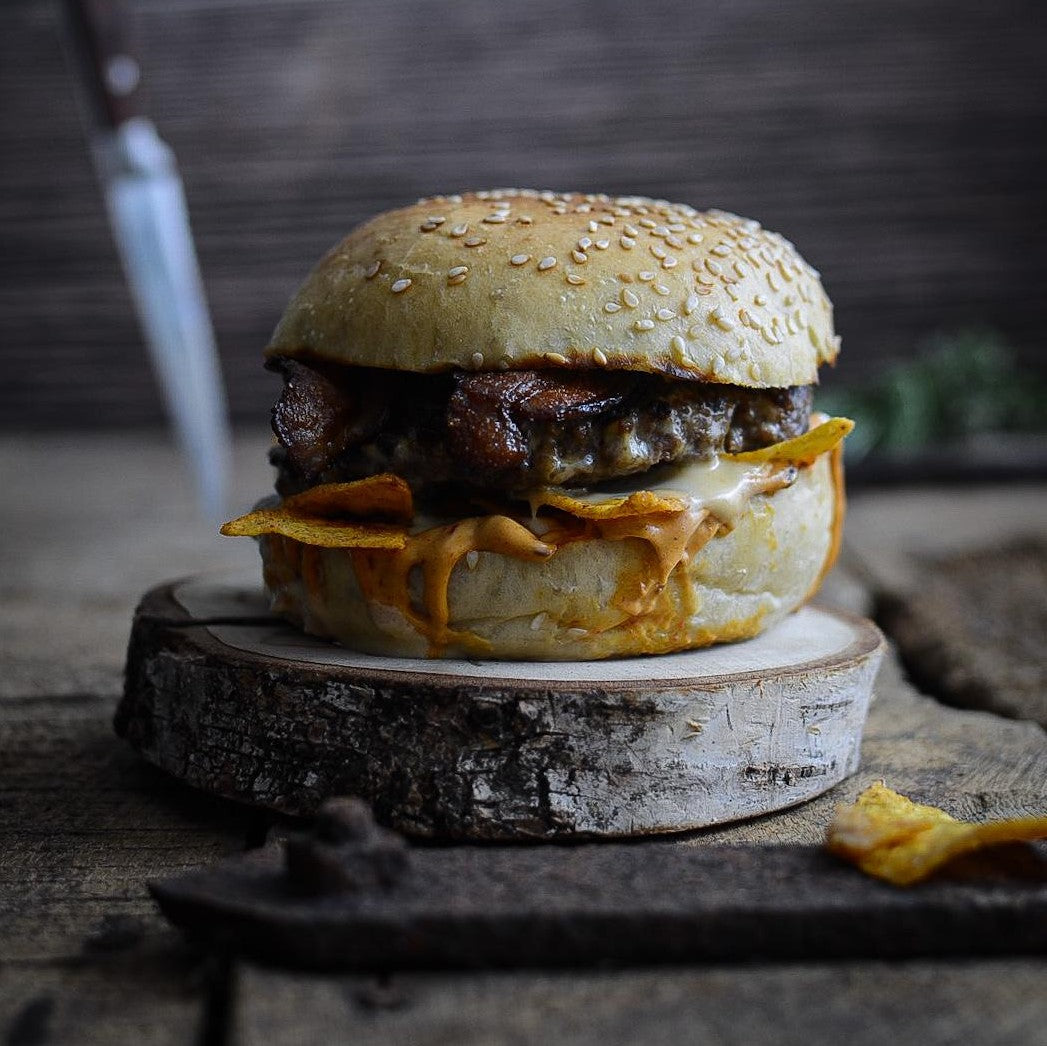 Wagyu Burger with a twist - The Chili Cheese Nacho Burger