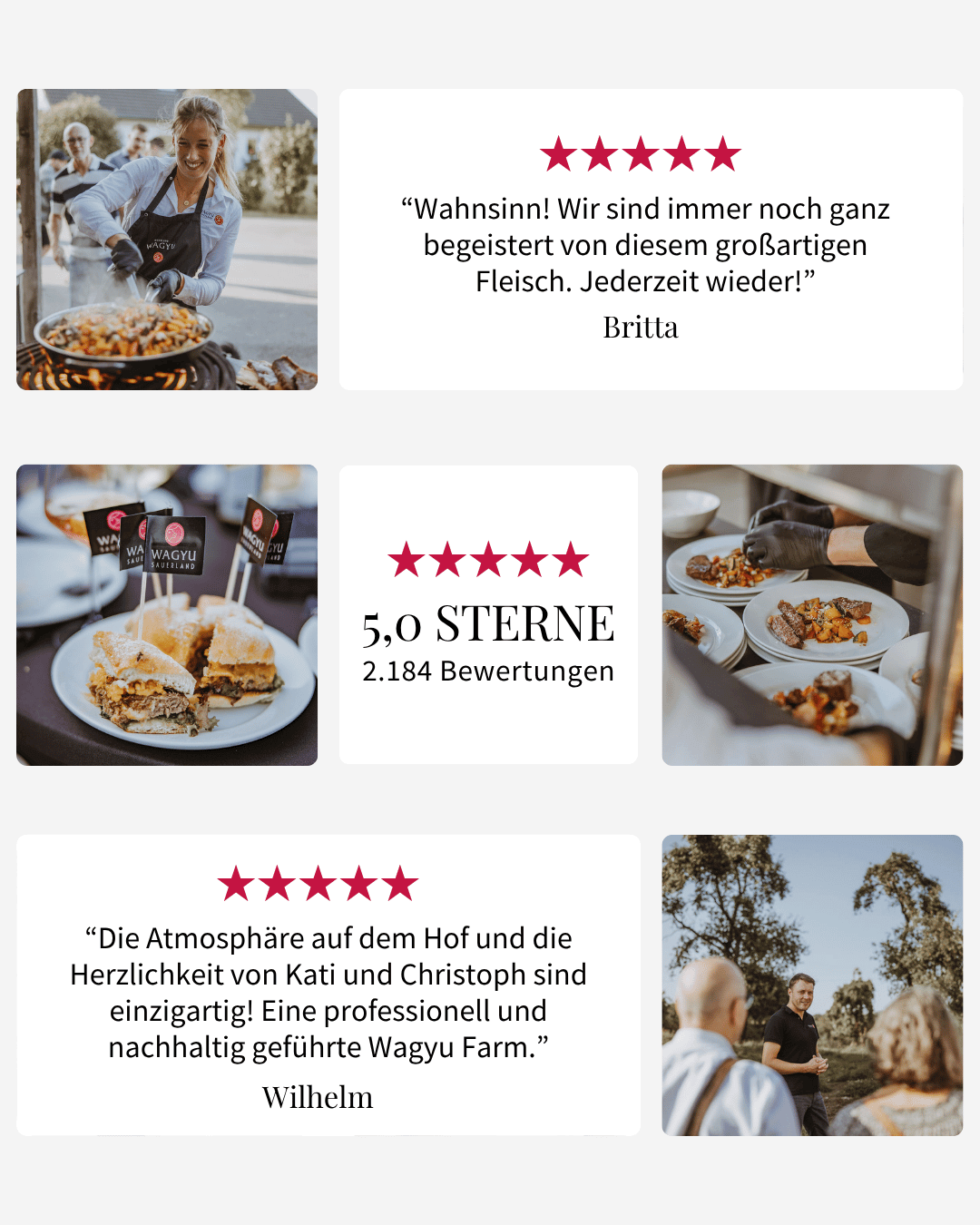 5-Sterne-Bewertungen für Wagyu Sauerland – höchste Kundenzufriedenheit und Premium-Qualität beim Wagyu-Fleisch