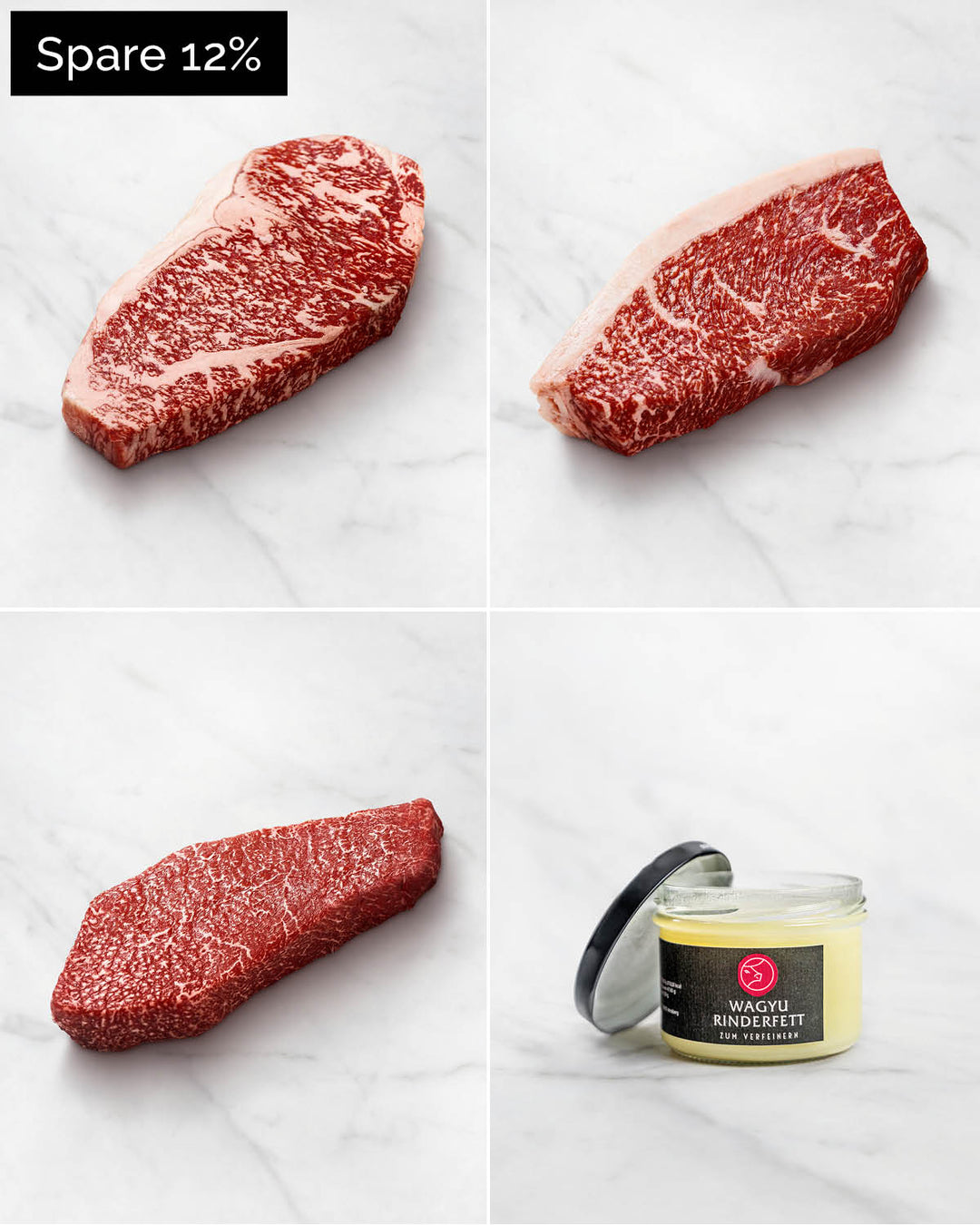WAGYU STEAK TOPSELLER PAKET, Wagyu Steak Selection - Die beliebtesten Wagyu Cuts genießen, Wagyu-Steak in Tranchen, Wagyu Tataki, Premium-Fleisch, Wagyu Bestseller-Paket