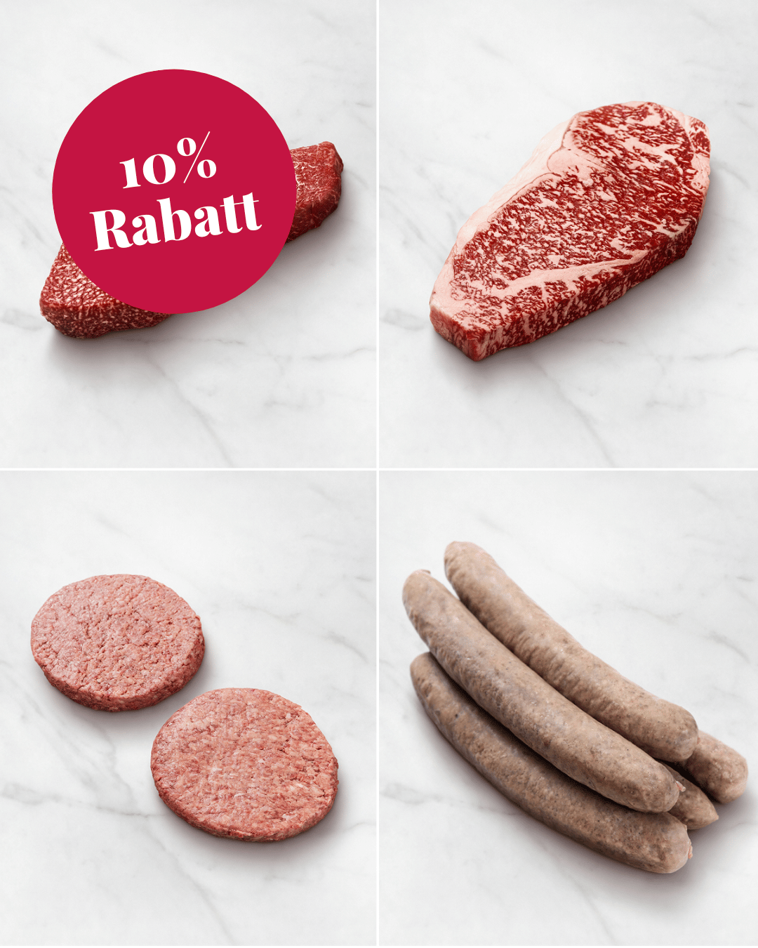 Wagyu Rumpsteak im Probier Paket, Roastbeef Kobe 